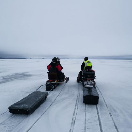Instagram: Erätarkastajamme Paavo ja Jyrki viettivät viikonloppua kalastuksen valvonnan parissa...